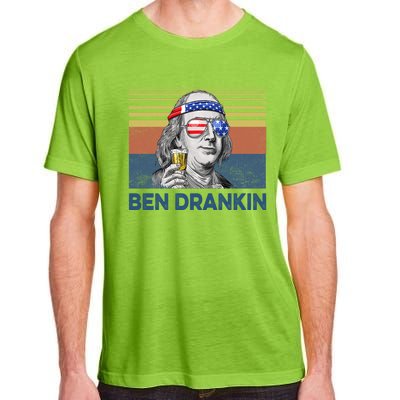 Vintage Ben Drankin Funny Gift Adult ChromaSoft Performance T-Shirt