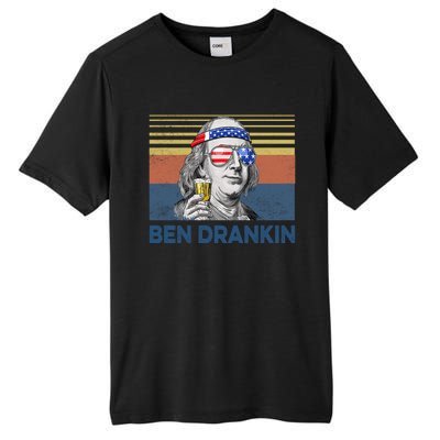 Vintage Ben Drankin Funny Gift Tall Fusion ChromaSoft Performance T-Shirt