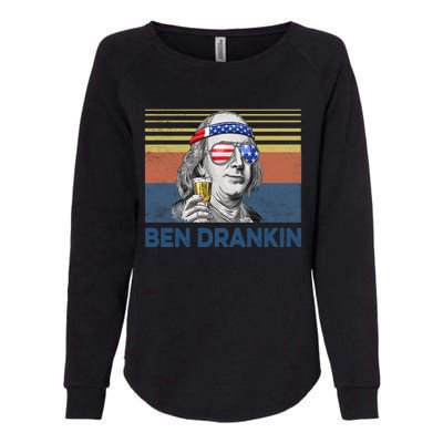 Vintage Ben Drankin Funny Gift Womens California Wash Sweatshirt