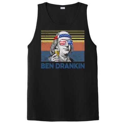 Vintage Ben Drankin Funny Gift PosiCharge Competitor Tank