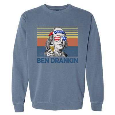 Vintage Ben Drankin Funny Gift Garment-Dyed Sweatshirt