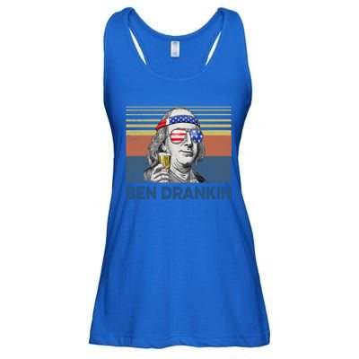 Vintage Ben Drankin Funny Gift Ladies Essential Flowy Tank