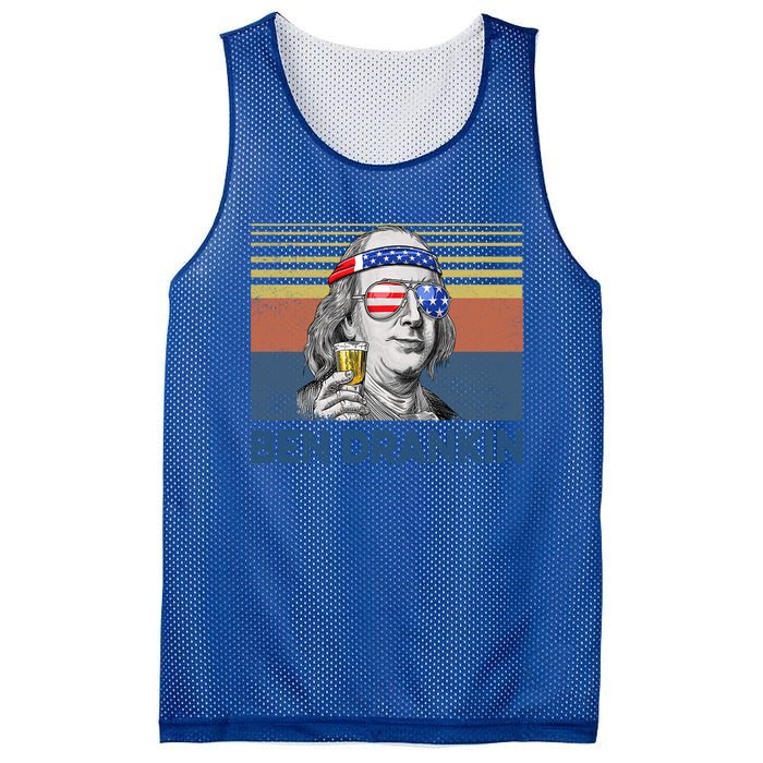 Vintage Ben Drankin Funny Gift Mesh Reversible Basketball Jersey Tank