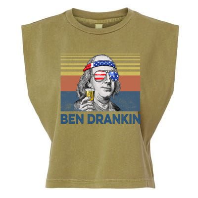 Vintage Ben Drankin Funny Gift Garment-Dyed Women's Muscle Tee