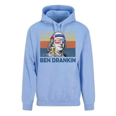 Vintage Ben Drankin Funny Gift Unisex Surf Hoodie