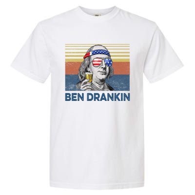 Vintage Ben Drankin Funny Gift Garment-Dyed Heavyweight T-Shirt