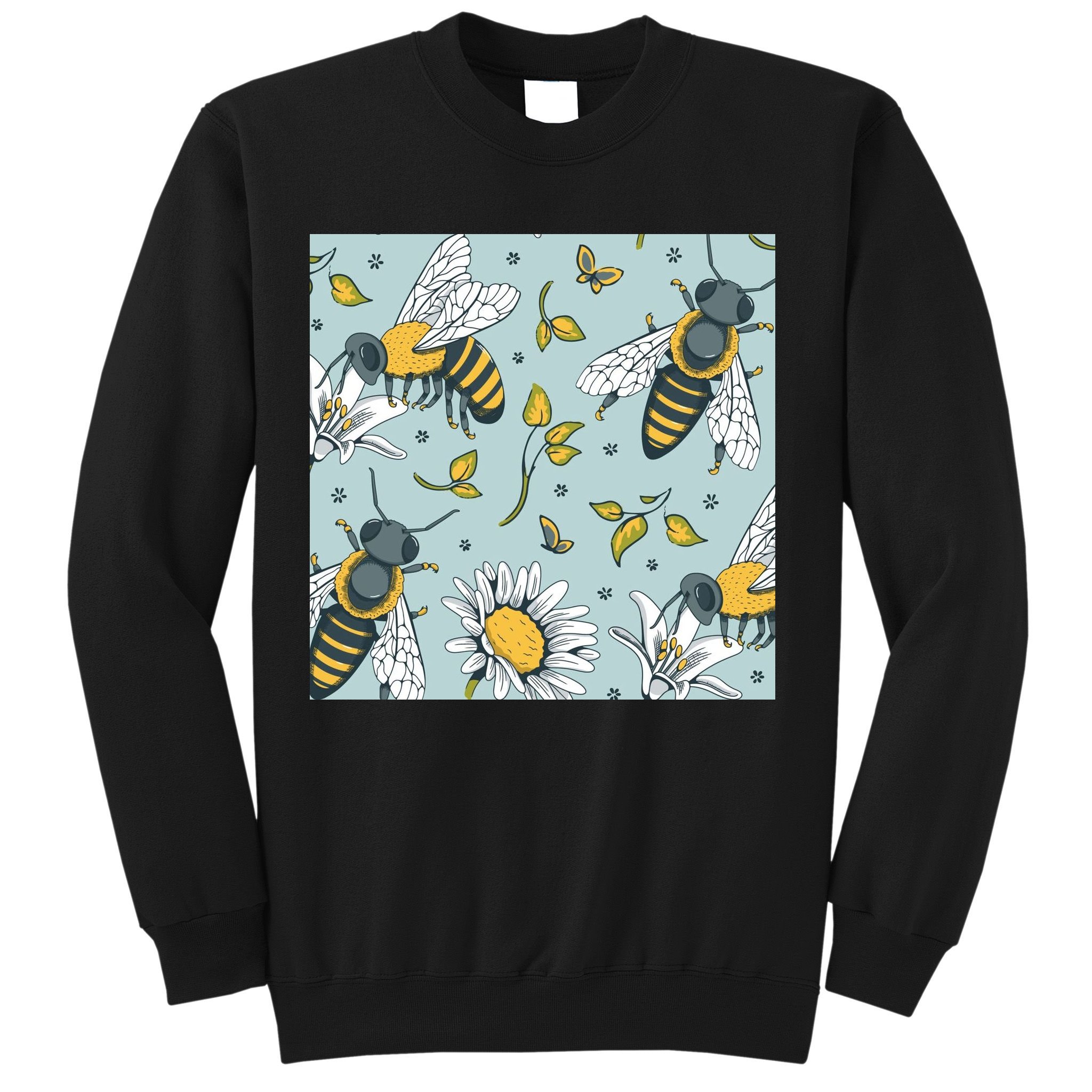 Vintage Bees Daisy Floral Sweatshirt