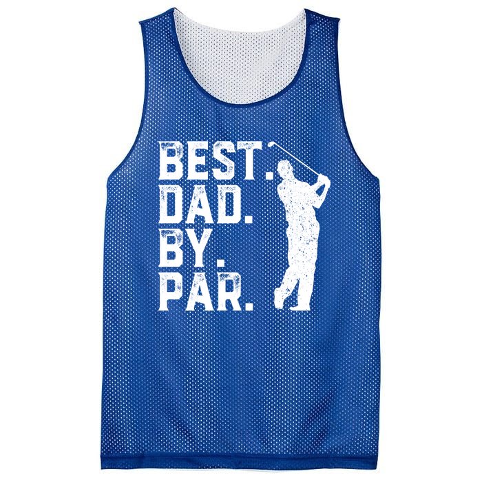 Vintage Best Dad By Par Golfer Funny Daddy Golf Fathers Day Cool Gift Mesh Reversible Basketball Jersey Tank