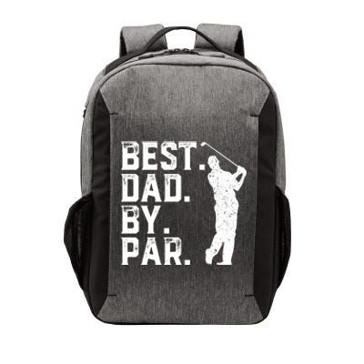 Vintage Best Dad By Par Golfer Funny Daddy Golf Fathers Day Cool Gift Vector Backpack