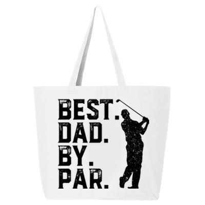 Vintage Best Dad By Par Golfer Funny Daddy Golf Fathers Day Cool Gift 25L Jumbo Tote