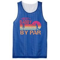 Vintage Best Daddy By Par Disk Golf Funny Fathers Day Funny Gift Mesh Reversible Basketball Jersey Tank