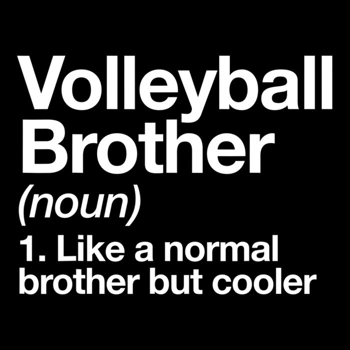 Volleyball Brother Definition Funny Sports Gift Impact Tech Backpack
