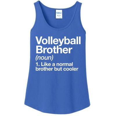 Volleyball Brother Definition Funny Sports Gift Ladies Essential Tank