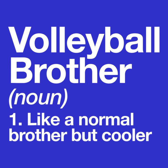Volleyball Brother Definition Funny Sports Gift Kids T-Shirt