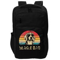 Vintage Beagle Dad Funny Beagle Dog Dad Fathers Day Impact Tech Backpack