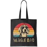 Vintage Beagle Dad Funny Beagle Dog Dad Fathers Day Tote Bag