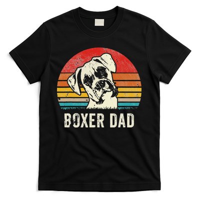 Vintage Boxer Dad Ever Daddy Gifts Dog Dad Father T-Shirt