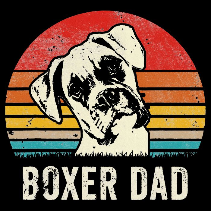 Vintage Boxer Dad Ever Daddy Gifts Dog Dad Father Backpack