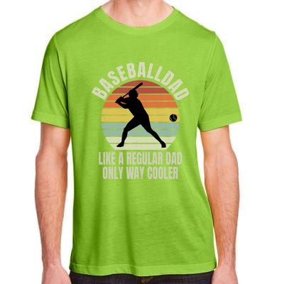 Vintage Baseball Dad Like A Regular Dad But Cooler Funny Gift Adult ChromaSoft Performance T-Shirt