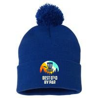 Vintage Best Dad By Par Disc Golf Dad Fathers Day Gift Pom Pom 12in Knit Beanie