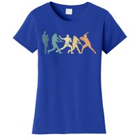 Vintage Baseball Evolution Design Cool Baseball Art Cute Gift Women's T-Shirt