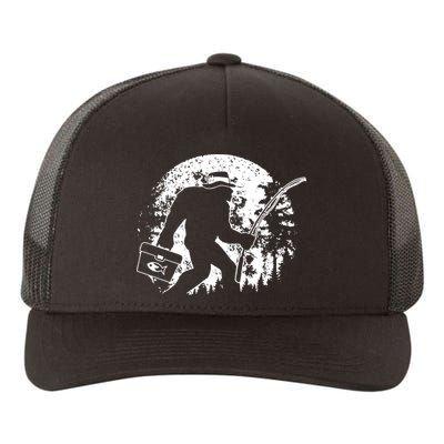 Vintage Big Foot Fishing Yupoong Adult 5-Panel Trucker Hat