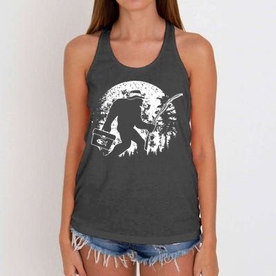 Vintage Big Foot Fishing Women's Knotted Racerback Tank