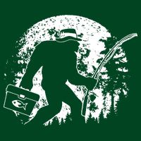 Vintage Big Foot Fishing T-Shirt