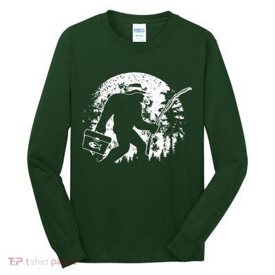 Vintage Big Foot Fishing Tall Long Sleeve T-Shirt