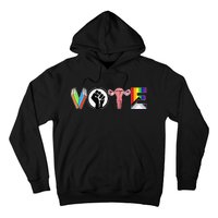 Vote Books Fist Ovaries Lgtbq Hoodie