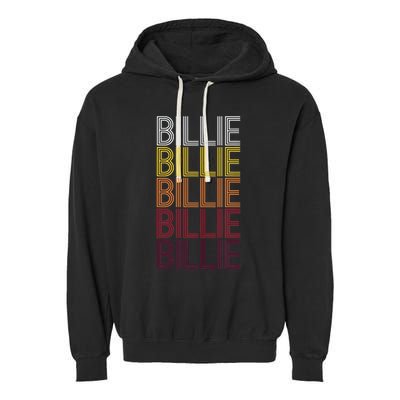 Vintage Billie First Name Billie Garment-Dyed Fleece Hoodie