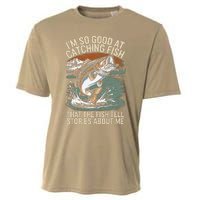 Vintage Bass Fishing Angler Funny Fisherman Catching Fish Cooling Performance Crew T-Shirt