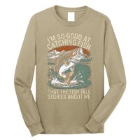 Vintage Bass Fishing Angler Funny Fisherman Catching Fish Long Sleeve Shirt