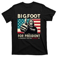 Vote Bigfoot For President 2024 Funny Election T-Shirt