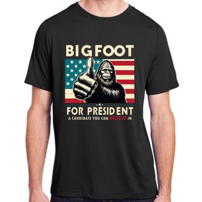 Vote Bigfoot For President 2024 Funny Election Adult ChromaSoft Performance T-Shirt