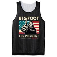 Vote Bigfoot For President 2024 Funny Election Mesh Reversible Basketball Jersey Tank