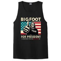 Vote Bigfoot For President 2024 Funny Election PosiCharge Competitor Tank