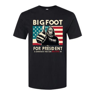 Vote Bigfoot For President 2024 Funny Election Softstyle CVC T-Shirt