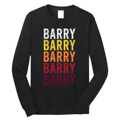 Vintage Barry First Name Barry Long Sleeve Shirt