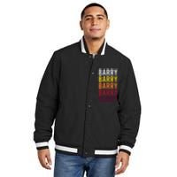 Vintage Barry First Name Barry Insulated Varsity Jacket