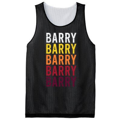 Vintage Barry First Name Barry Mesh Reversible Basketball Jersey Tank