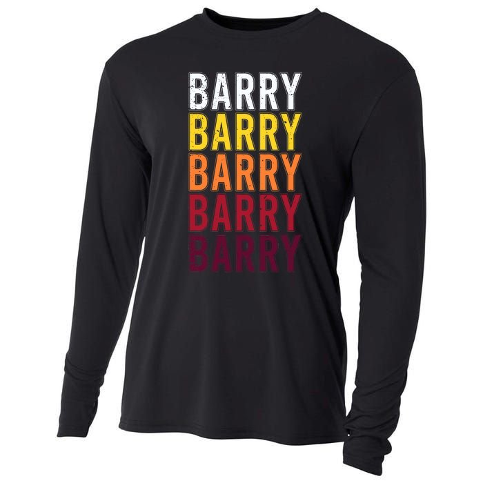 Vintage Barry First Name Barry Cooling Performance Long Sleeve Crew