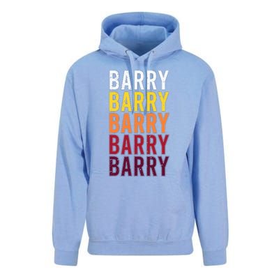 Vintage Barry First Name Barry Unisex Surf Hoodie