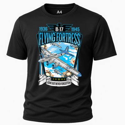Vintage B17 Flying Fortress WW2 Heavy Bomber Aviator Performance Shirt