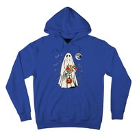 Vintage Boo Floral Jack O Lantern Ghost Halloween Costumes Hoodie