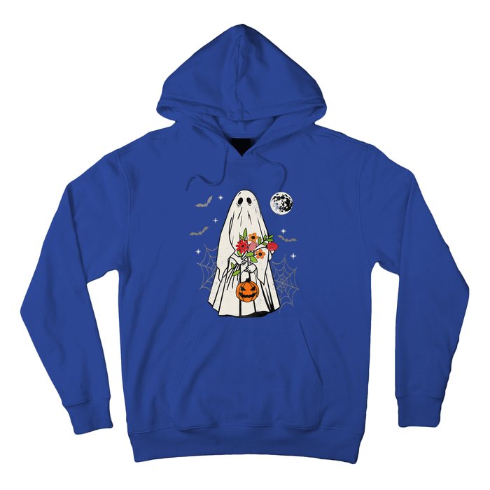 Vintage Boo Floral Jack O Lantern Ghost Halloween Costumes Hoodie