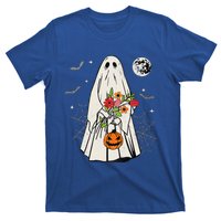 Vintage Boo Floral Jack O Lantern Ghost Halloween Costumes T-Shirt