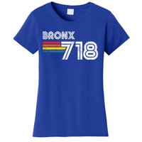 Vintage Bronx Funny Gift Proud 718 New York City State Gift Women's T-Shirt