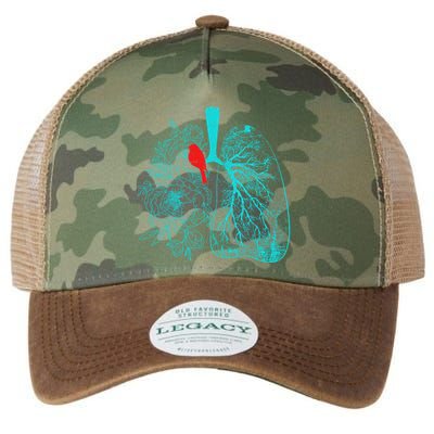 Vintage Boho Flower Floral Nature Lungs Legacy Tie Dye Trucker Hat