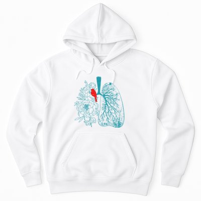 Vintage Boho Flower Floral Nature Lungs Hoodie